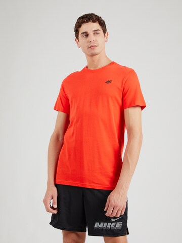 4F Functioneel shirt in Oranje: voorkant