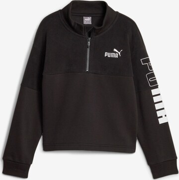 Sweat PUMA en noir : devant