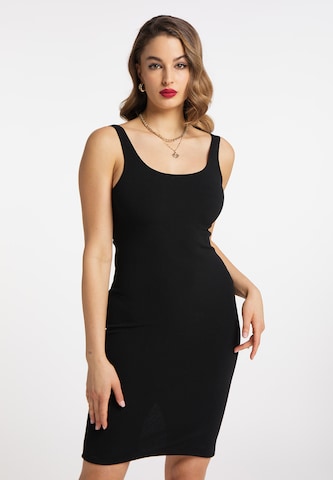 faina Εφαρμοστό φόρεμα σε μαύρο: μπροστά