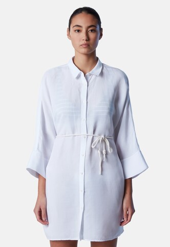 North Sails Shirt Dress in White: front