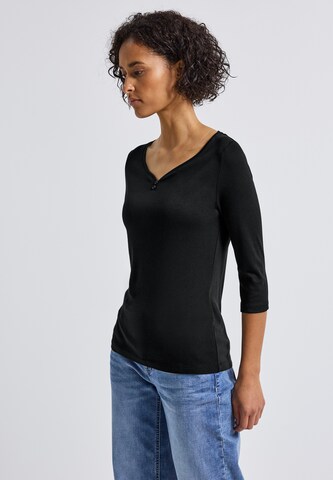 STREET ONE Shirt in Black: front