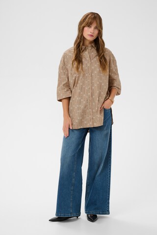 CULTURE Shirt 'CUMarco Olena' in Bruin