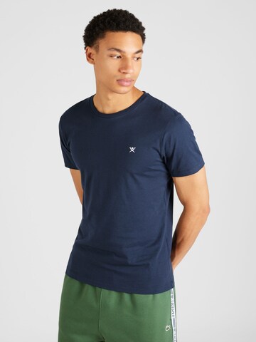 T-Shirt Hackett London en bleu : devant