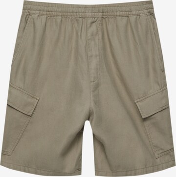 Pull&Bear Loosefit Shorts in Grün: predná strana