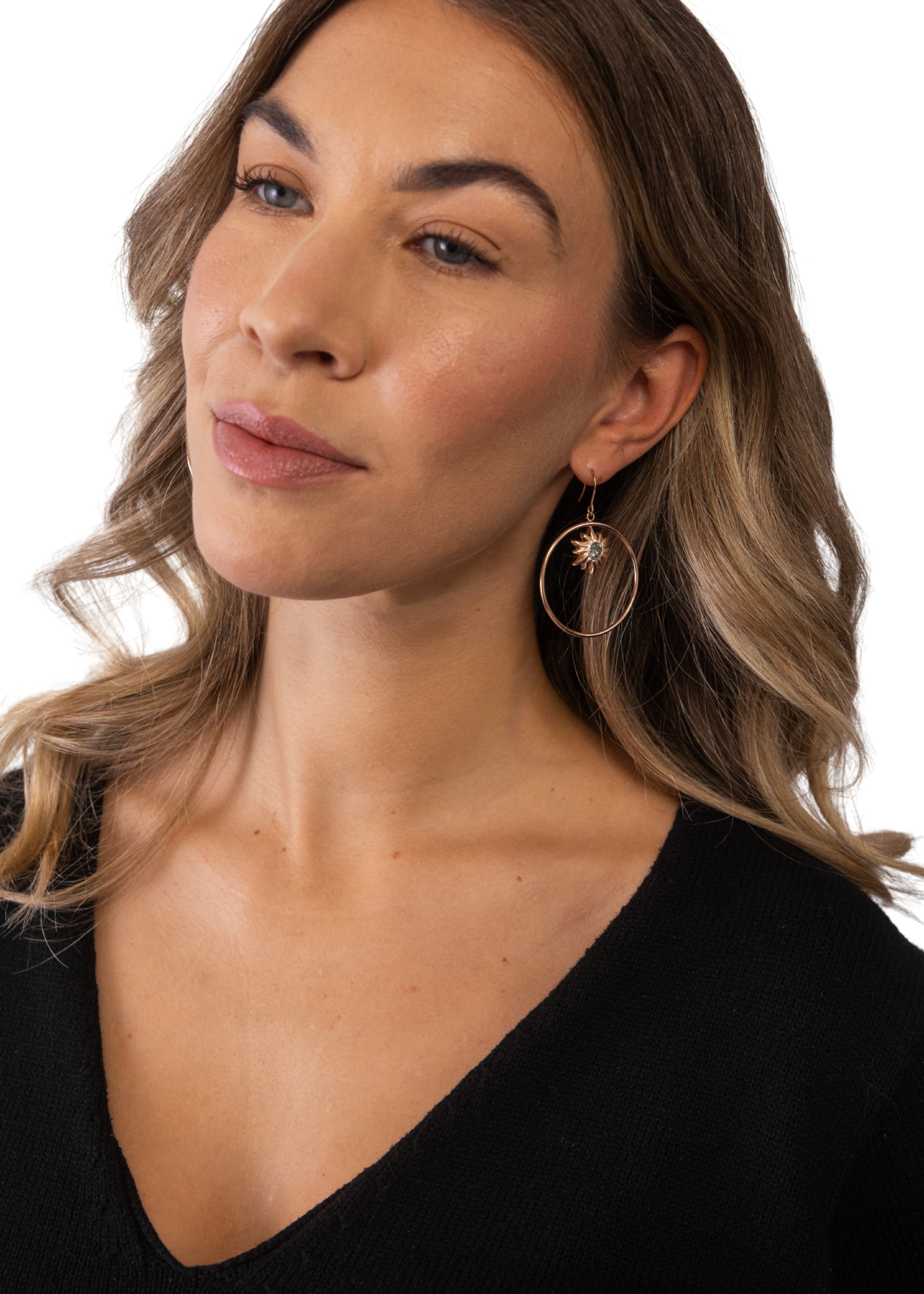 Boucles d'oreilles 'Luana' PURELEI en or : devant