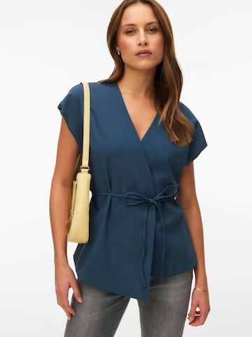 VERO MODA - Chaleco 'AWVANNAH' en azul: frente