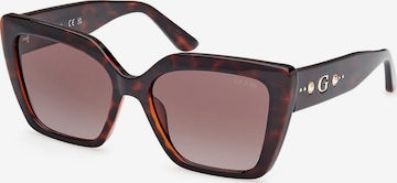 GUESS Sunglasses in Brown: front