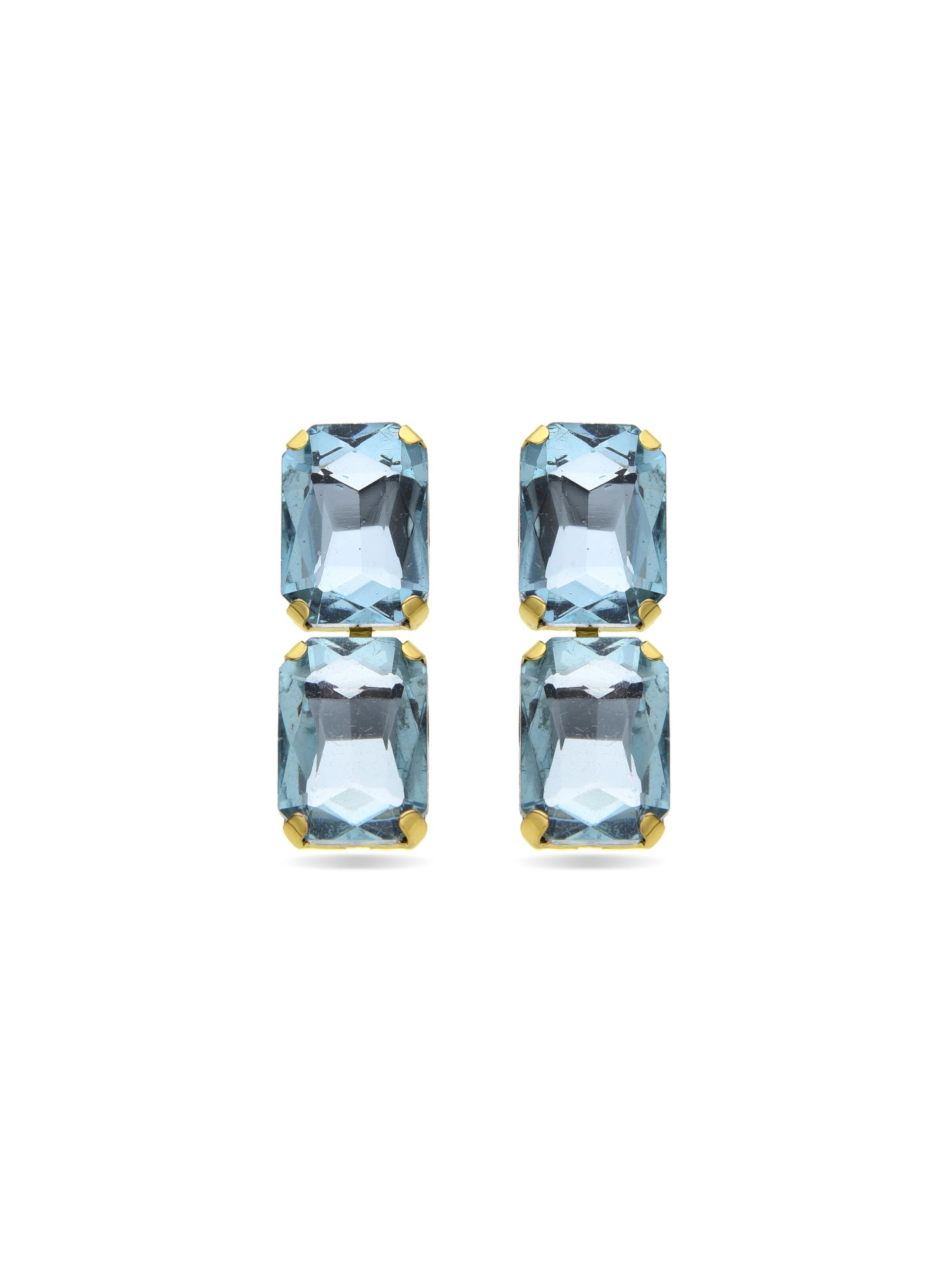 Luxenter Earrings 'Ankek' in Blue: front