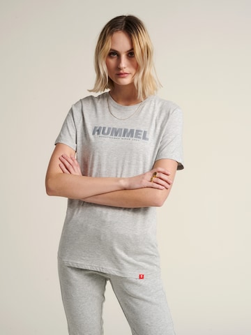 Hummel - Camisa funcionais em cinzento: frente