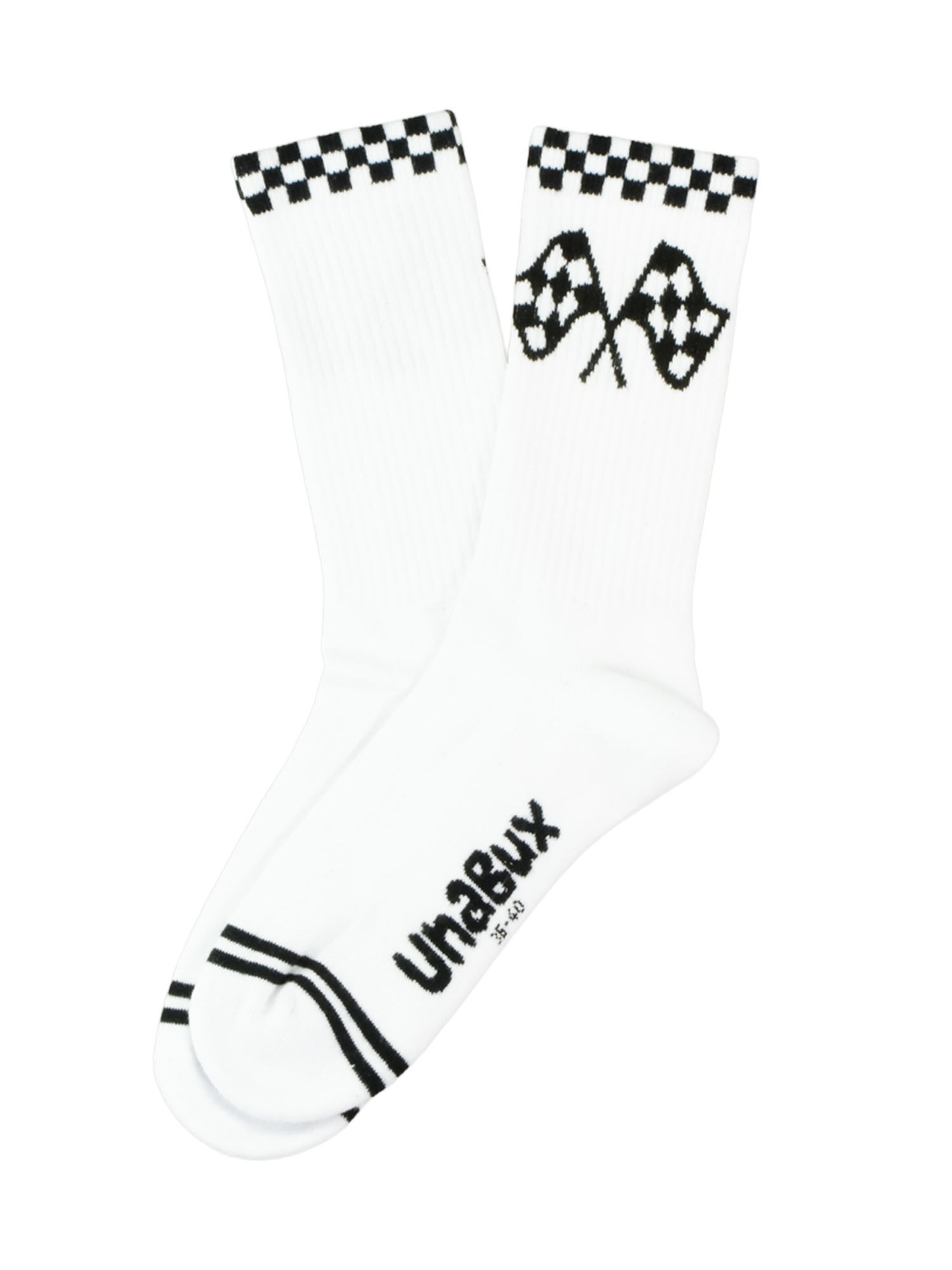 Chaussettes 'Touchdown' UNABUX en blanc