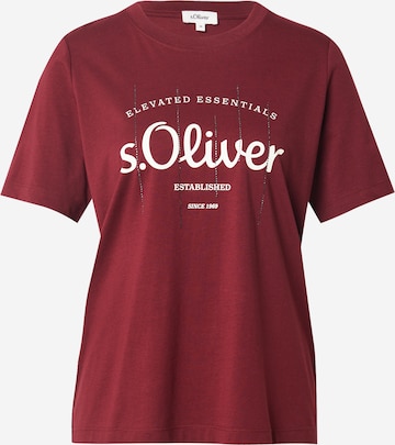 s.Oliver Koszulka w kolorze czerwony: przód