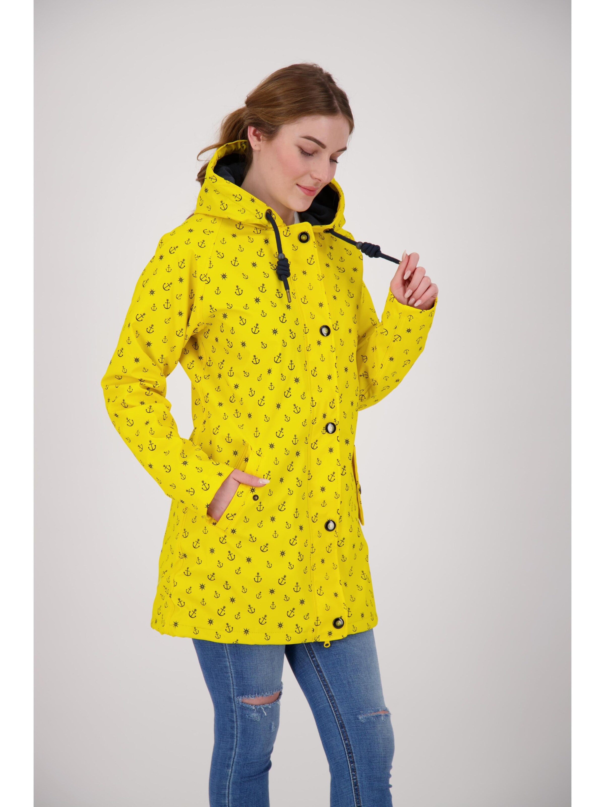 Giacca per outdoor 'Friesennerz ANKERGLUTWOLKE WMN' di ankerglut in giallo