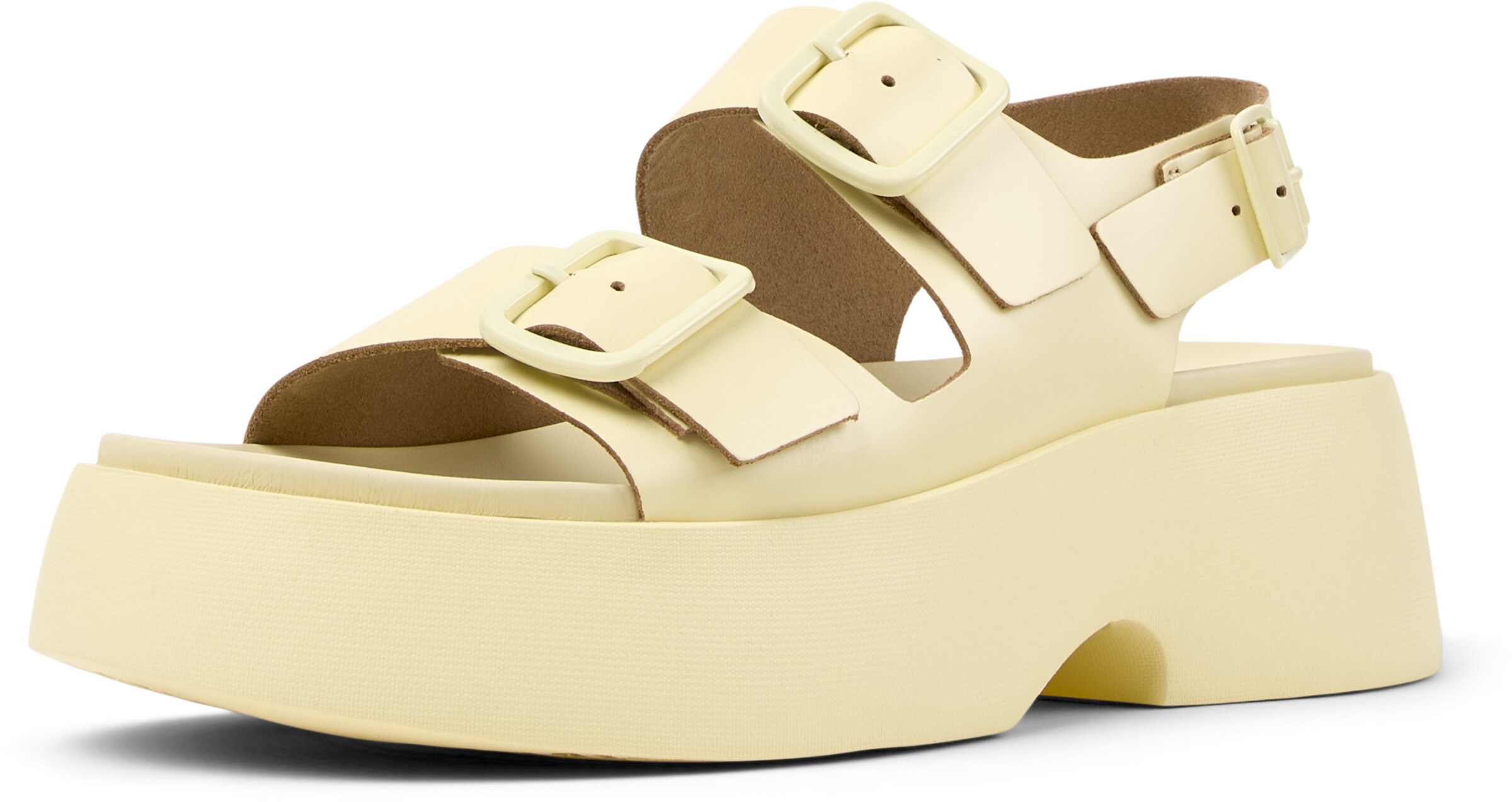 CAMPER Sandalen met riem ' Tasha ' in Geel: voorkant