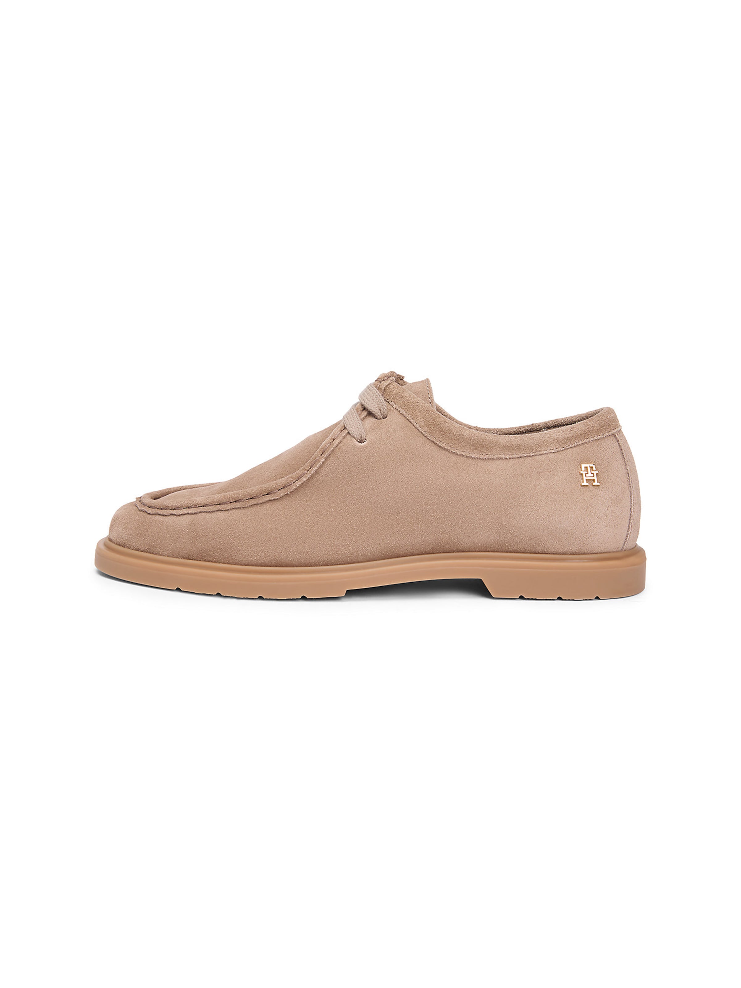 Chaussure à lacets TOMMY HILFIGER en beige : devant
