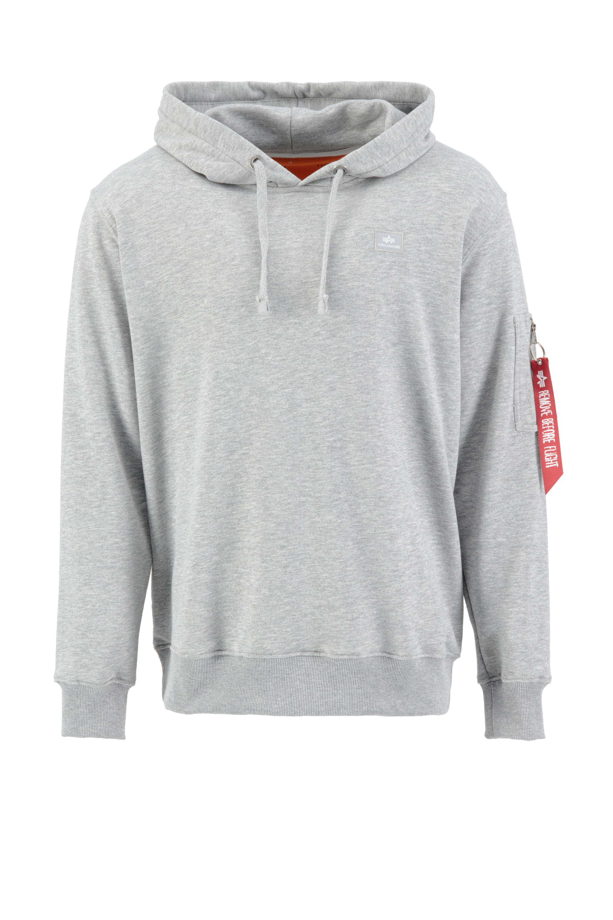 ALPHA INDUSTRIES Sweatshirt 'X-Fit' in Grijs: voorkant