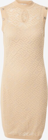 GUESS Strikkjole 'CHELSEA' i beige: forside