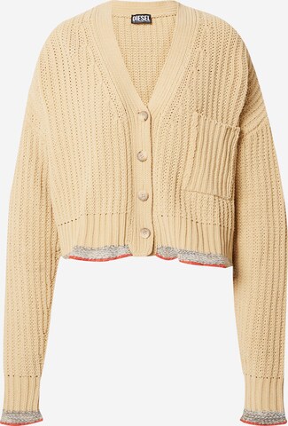 DIESEL Knit Cardigan 'AUGUSTA' in Beige: front