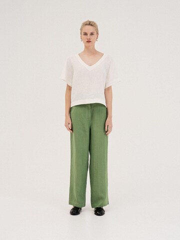 AmourLinen Top 'Lily' in Wit