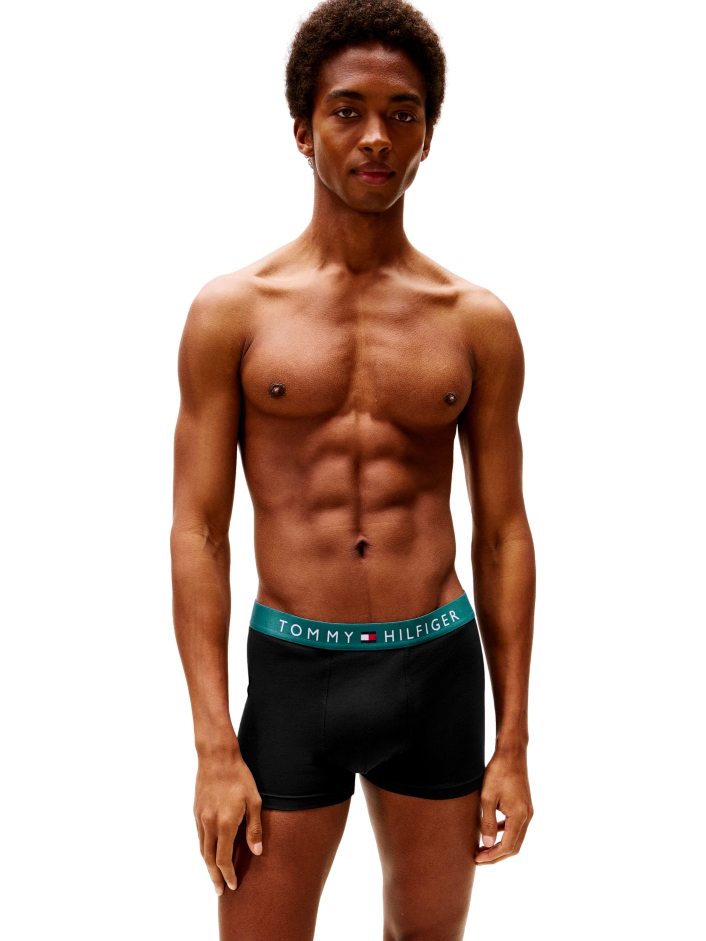 melns TOMMY HILFIGER Bokseršorti: no priekšpuses
