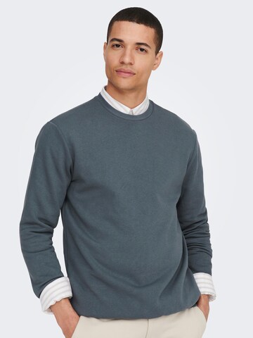 Only & Sons Regular Fit Sweatshirt 'Ceres' i grå: forside