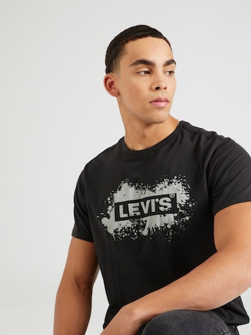 LEVI'S ® Μπλουζάκι 'SS Relaxed Baby Tab Tee' σε μαύρο