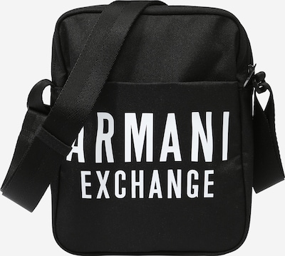 Geantă de umăr ARMANI EXCHANGE pe negru / alb, Vizualizare produs