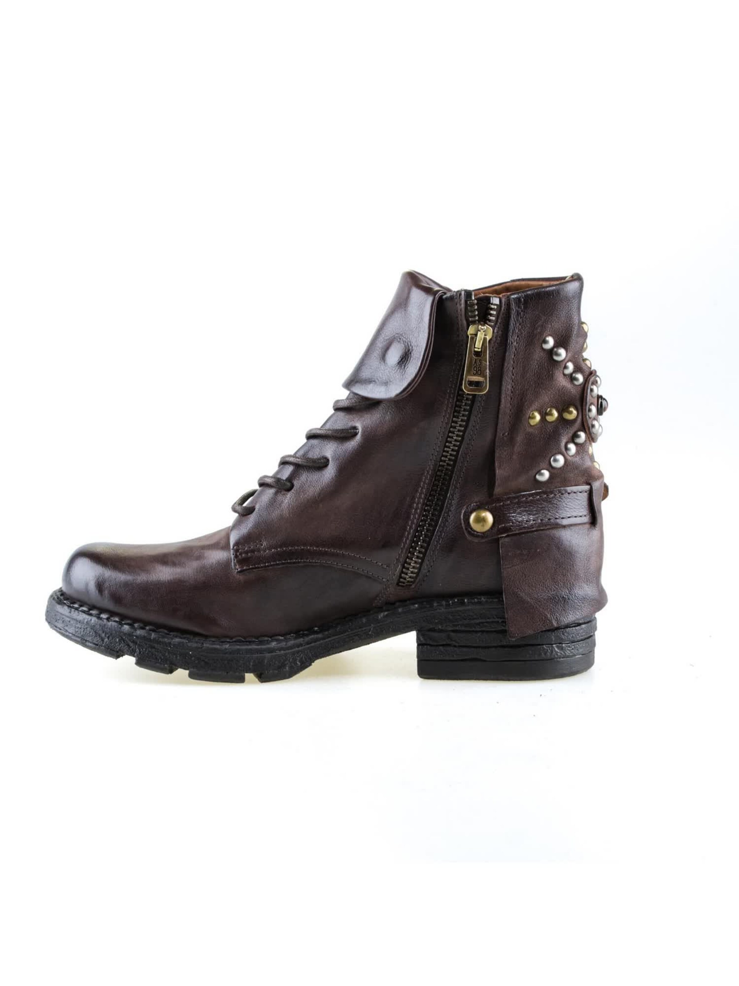 Stivaletto stringato 'PEPPER' di A.S.98 in marrone: frontale
