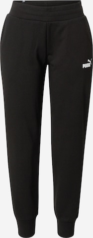 PUMA - Tapered Pantalón deportivo 'Essentials' en negro: frente