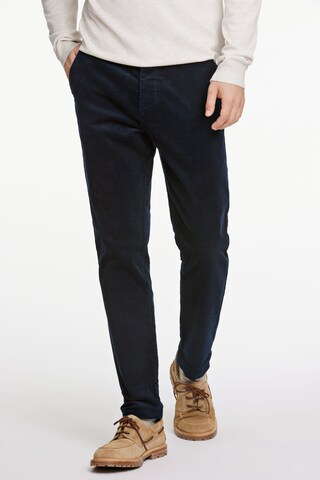 Lindbergh Slim fit Chino Pants in Blue: front