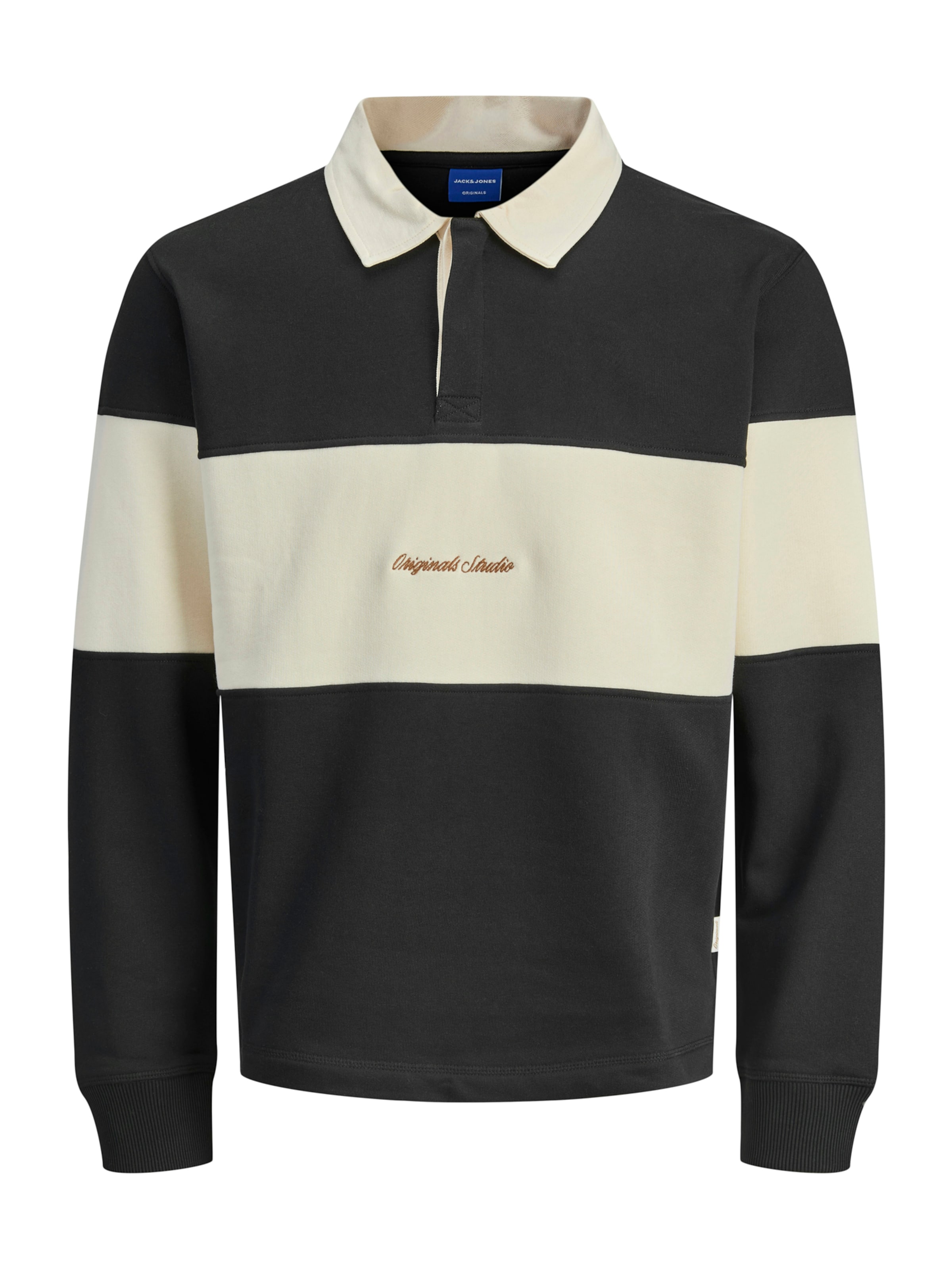 JACK & JONES Sweatshirt 'JORNorrebro' in Zwart: voorkant