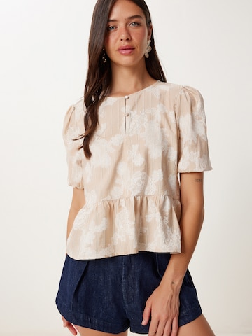 Happiness İstanbul Blus i beige