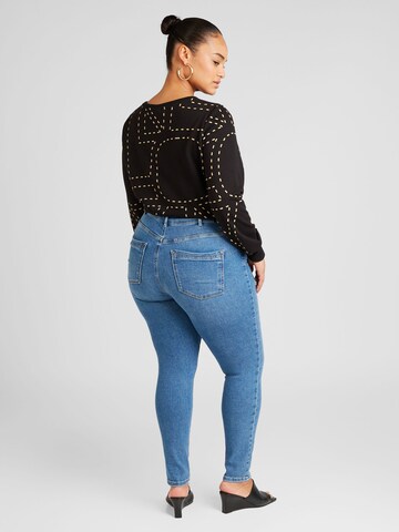 ONLY Carmakoma Skinny Jeans 'Iconic' in Blauw