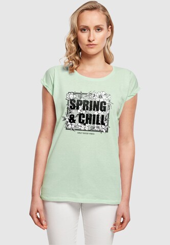 T-shirt 'Spring And Chill' Merchcode en vert : devant