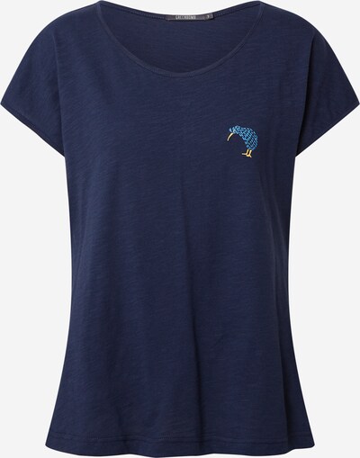 GREENBOMB T-shirt 'Kiwi' en bleu / bleu marine / jaune, Vue avec produit