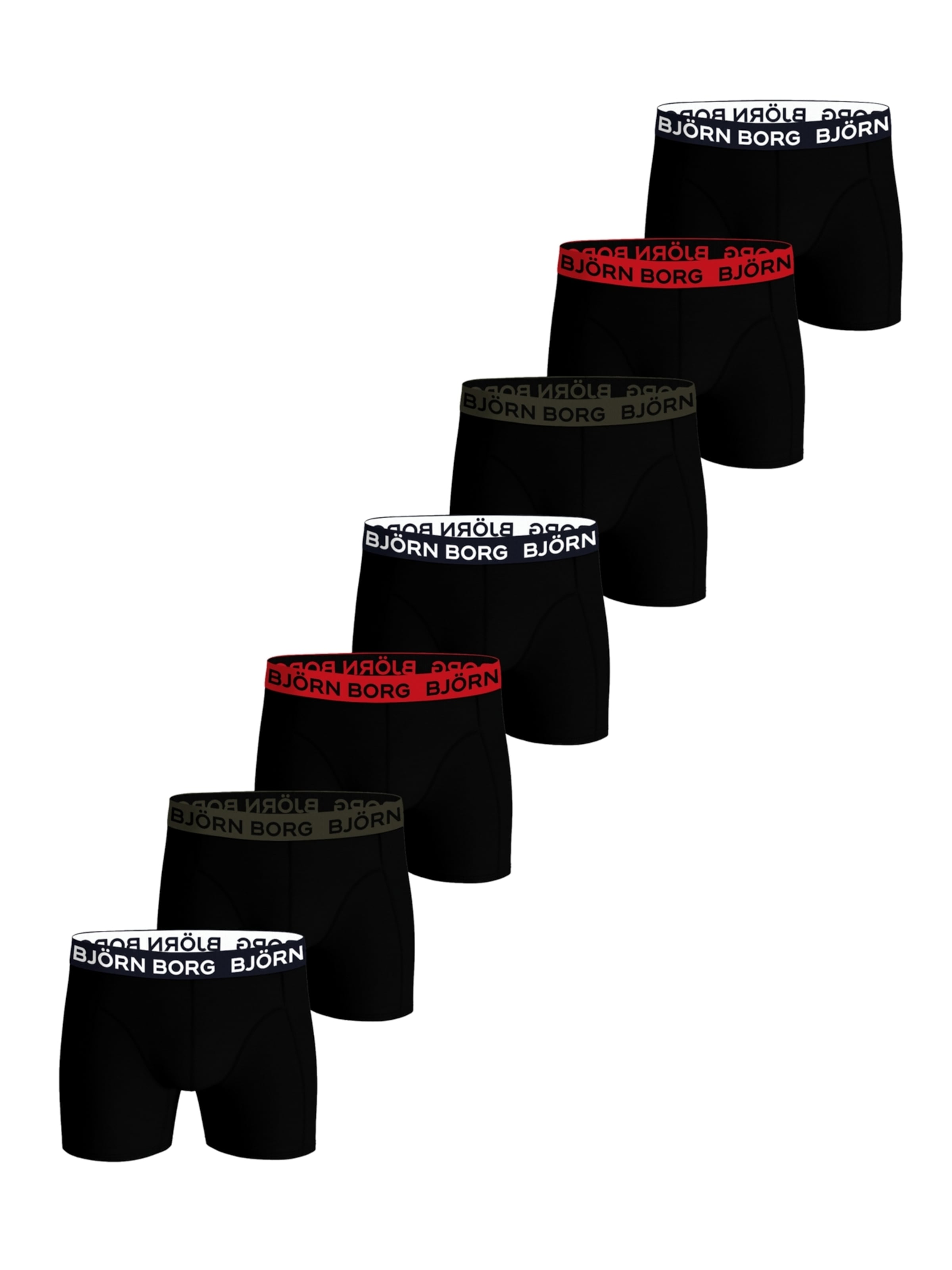 BJÖRN BORG Boksershorts i sort-meleret, Produktvisning