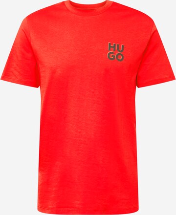 HUGO Shirt 'Dimento' in Rood: voorkant