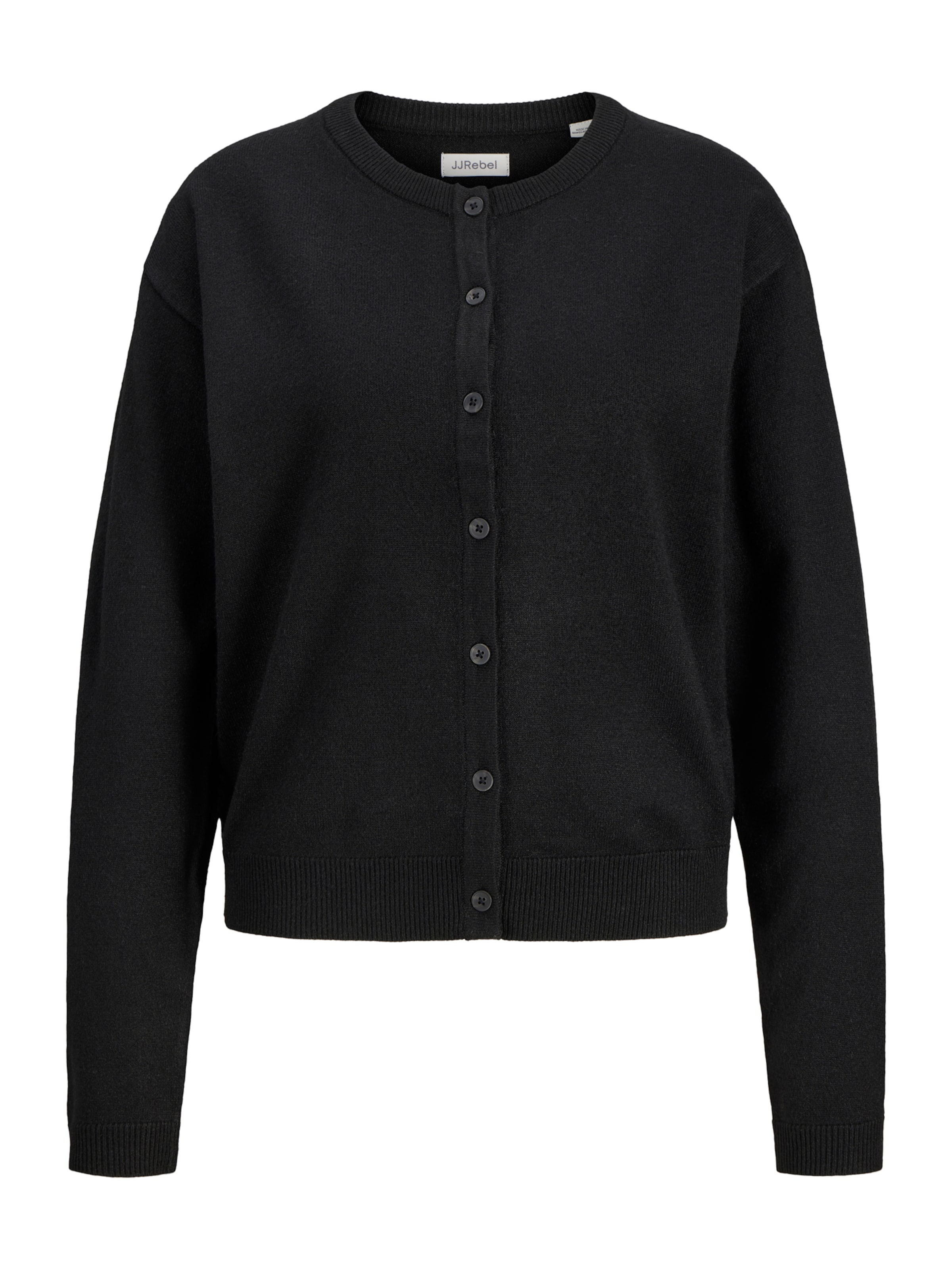 JJ Rebel Knit Cardigan 'JREBWCARA' in Black: front
