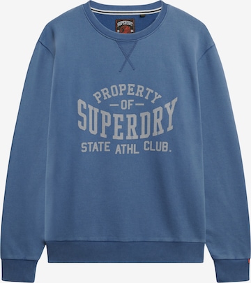 Superdry Sweatshirt 'Athletic Essentials' in Blau: Vorderseite