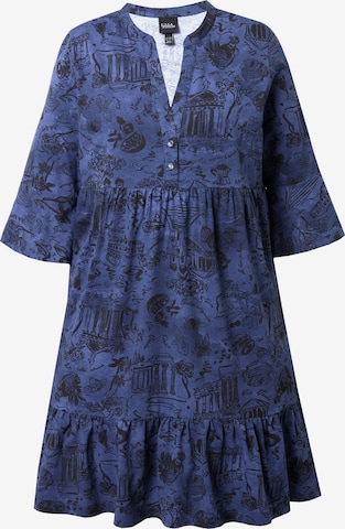 Robe Ulla Popken en bleu : devant