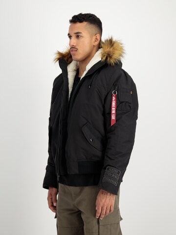 ALPHA INDUSTRIES Zimska jakna 'Arctic Guardians' | črna barva: sprednja stran