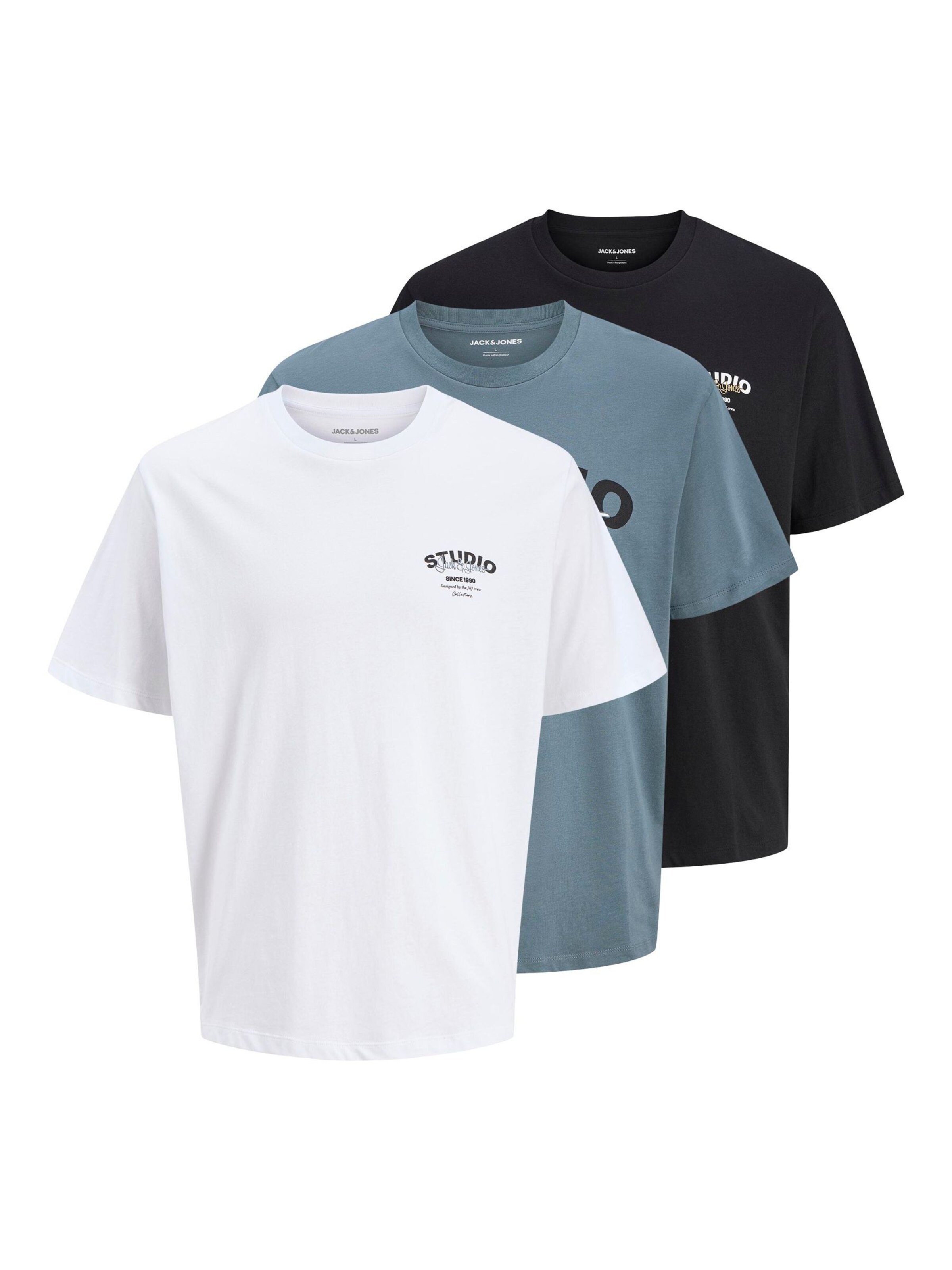 Jack & Jones Plus - Camiseta en azul: frente