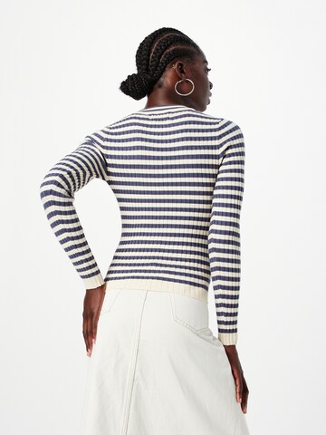 PIECES Pullover 'CRISTA' in Blau