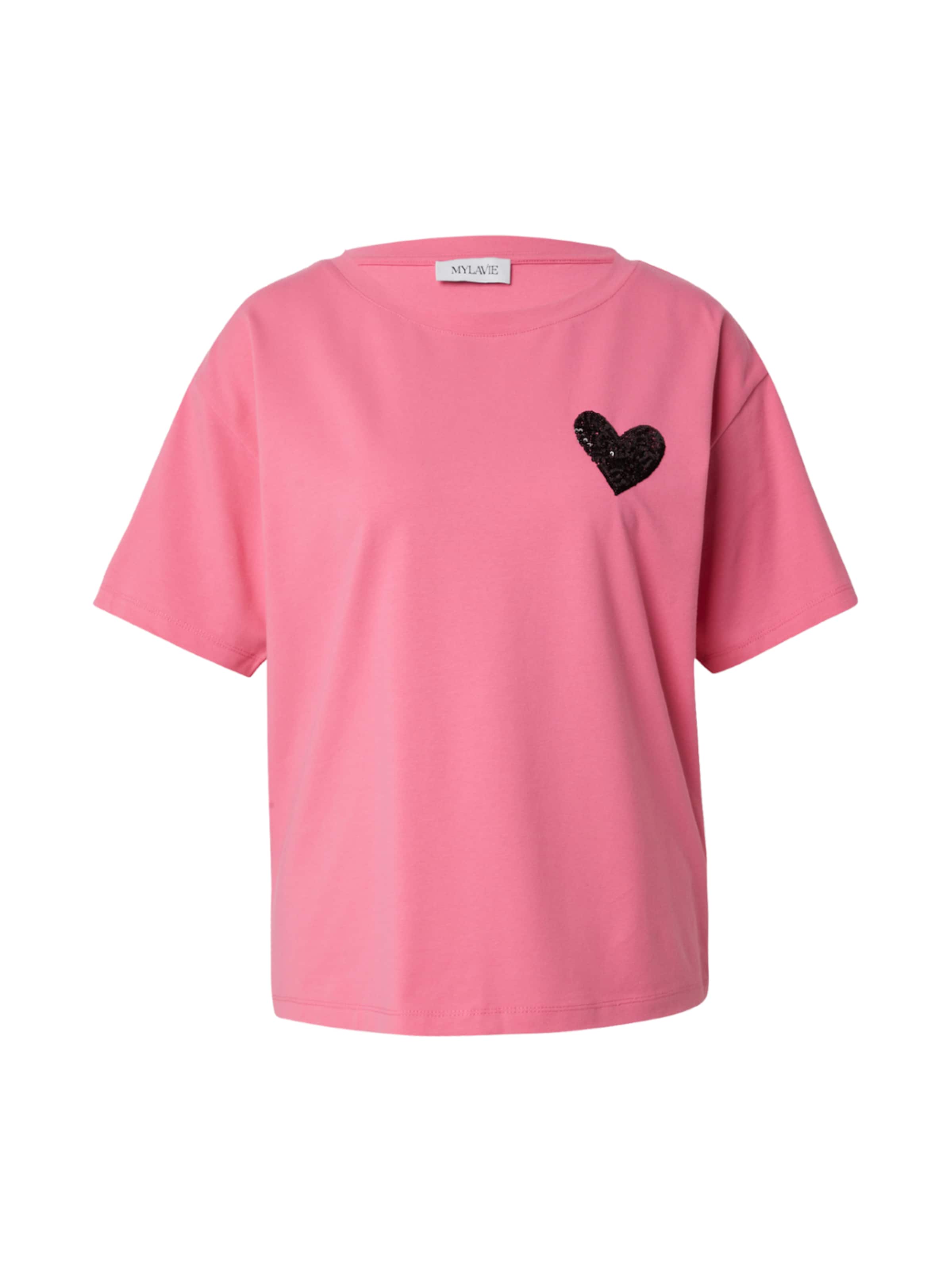 MYLAVIE by Sarah Harrison T-shirt en rose, Vue avec produit