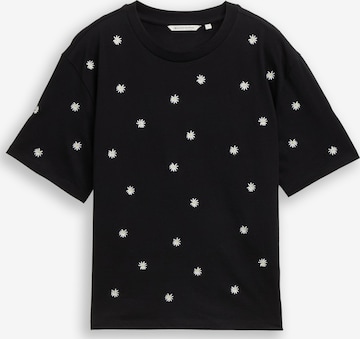 TOM TAILOR DENIM T-Shirt in Schwarz: Vorderseite