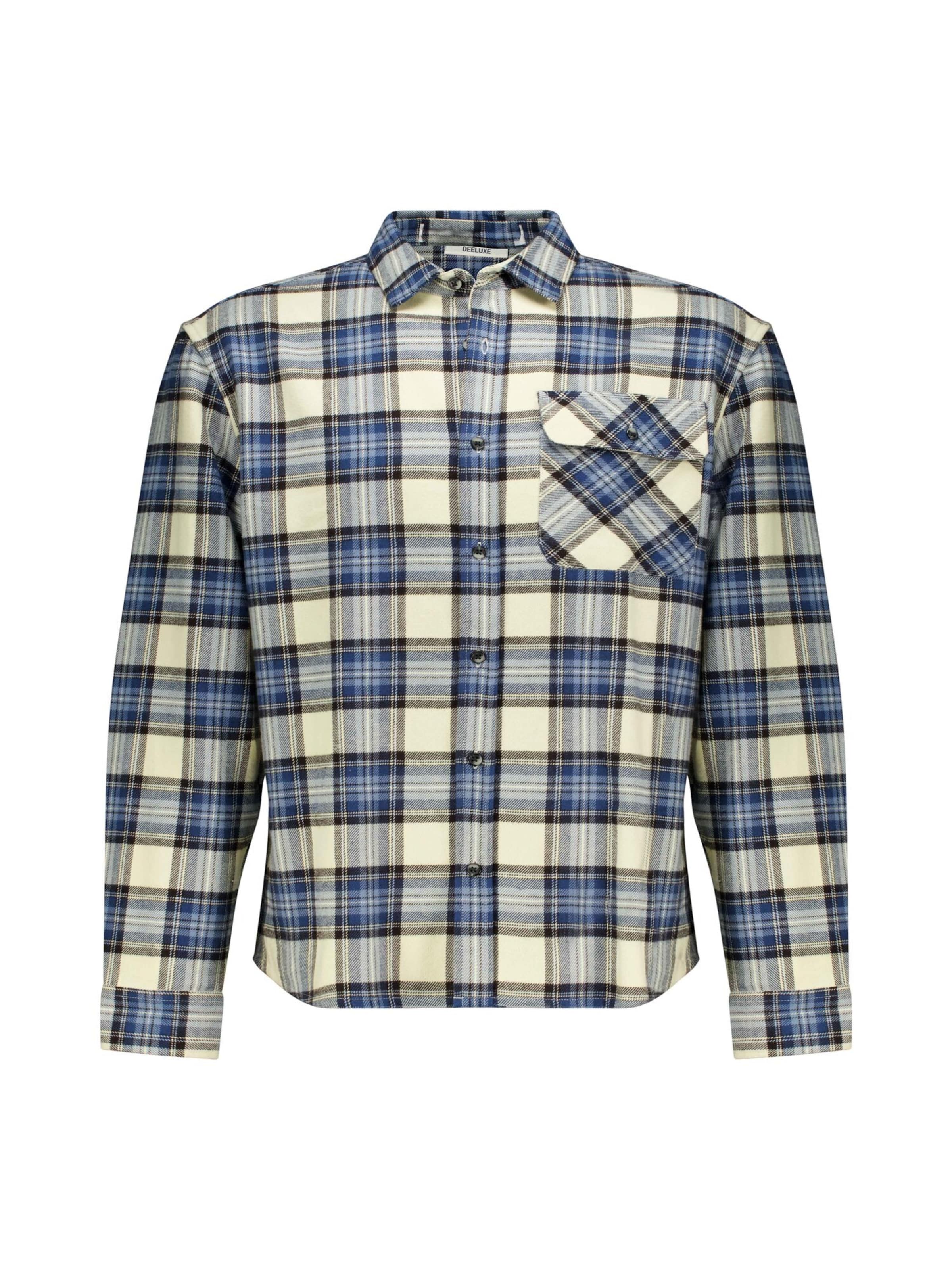 Coupe regular Chemise 'Rengu' Deeluxe en bleu : devant