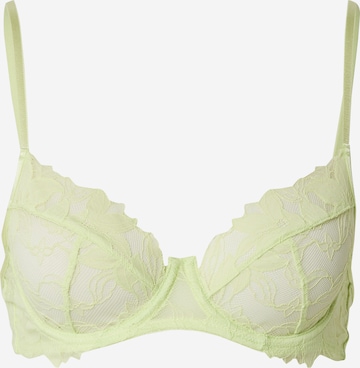 Hunkemöller T-Shirt Rintaliivi 'Ingrid Ud' värissä vihreä: etupuoli