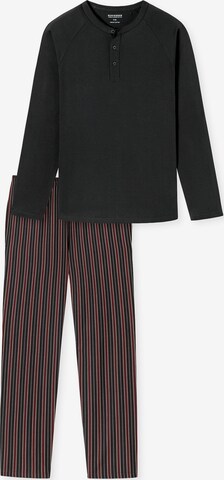 SCHIESSER Pyjama ' Selected Premium ' in Grau: predná strana