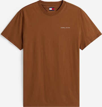 T-Shirt Tommy Jeans en marron : devant