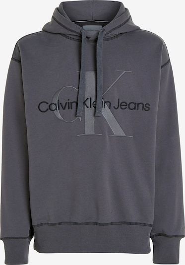Calvin Klein Jeans Sweatshirt in de kleur Donkergrijs / Zwart, Productweergave