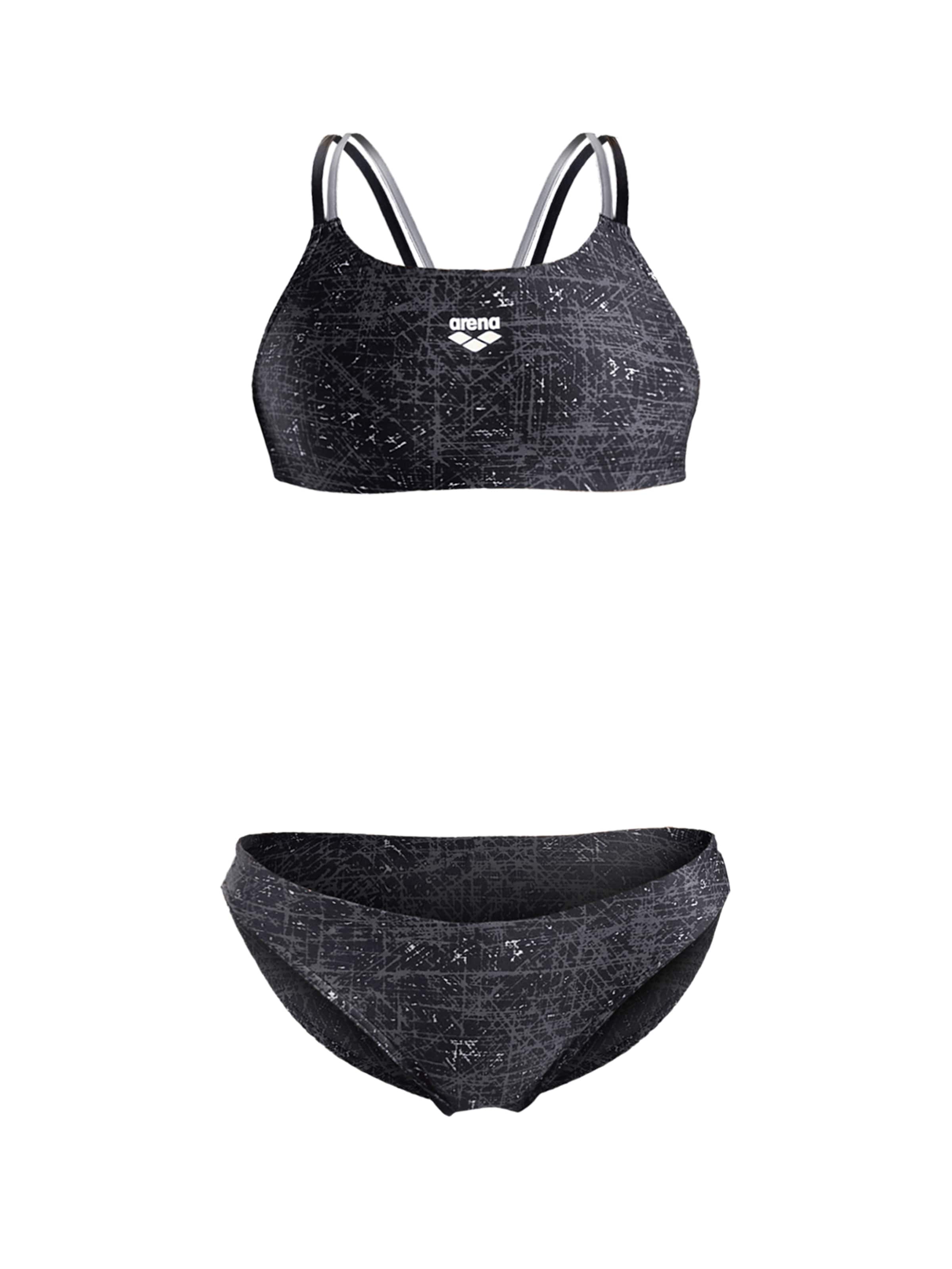 Bustier Bikini &#x27;RIBBED BANDEAU&#x27; ARENA en noir : devant